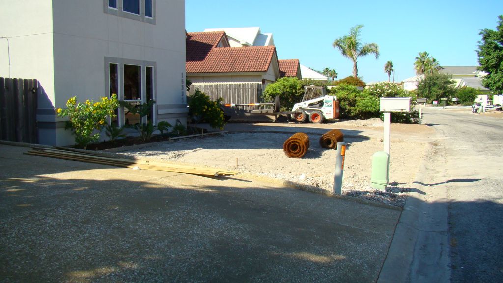 COMPLETED CONCRETE DRIVE